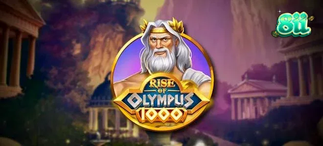 Tampilan visual grid permainan Rise of Olympus 1000 dengan tema dewa Yunani
